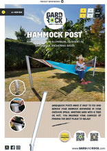 Load image into Gallery viewer, GARD&amp;ROCK - Hammock Post (428-014) pdf sheet 1
