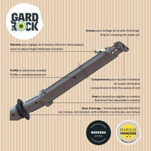 Load image into Gallery viewer, GARD&amp;ROCK - Telescoping Shade Sail Post specs
